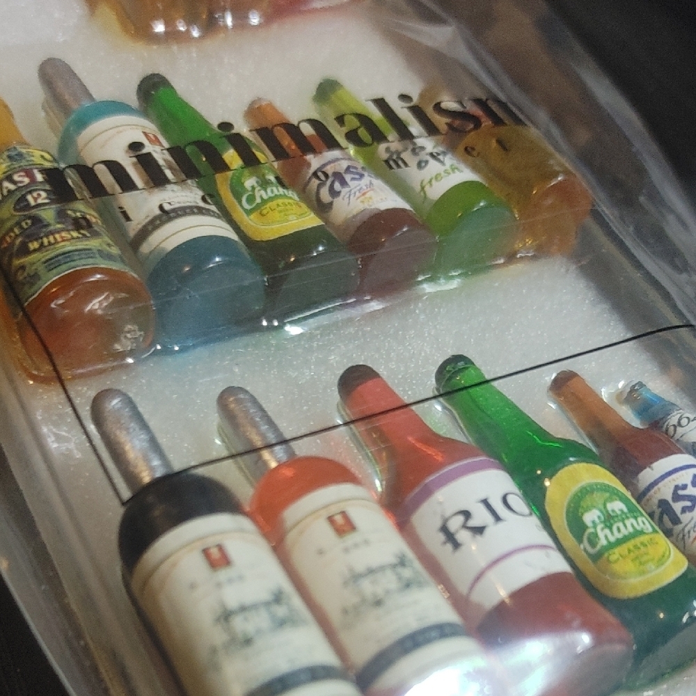 For iPhone 12 Mini Miniature Assorted Beverage Bottle Protective Phone Case - Picture 5 of 5